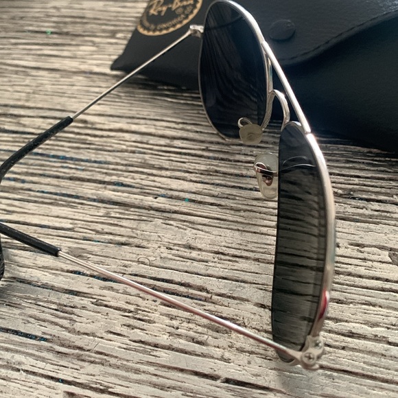 Polarized ray ban aviator sunglasses! Silver mirrored! main image 8